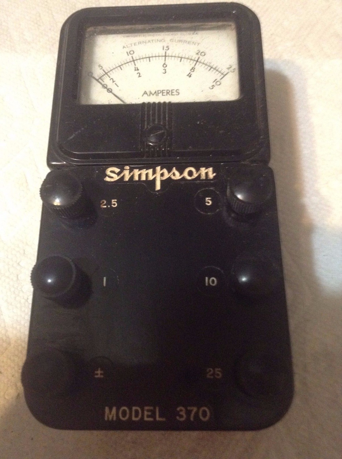Simpson 370 AC Amperemeter