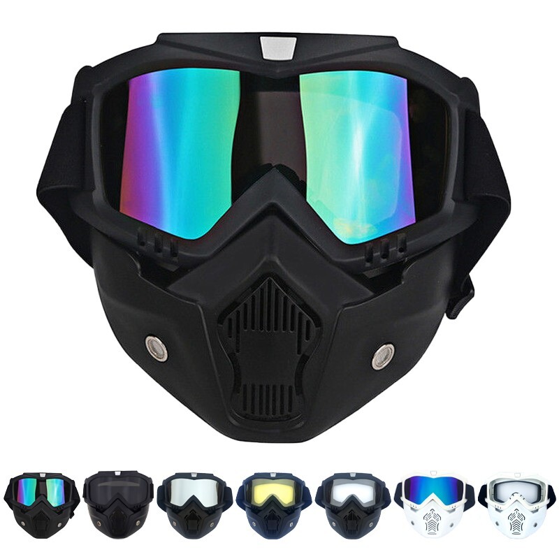 Winter Snow Sports Goggles Ski Snowboard Snowmobile Face Mask Shield ATV Eyewear