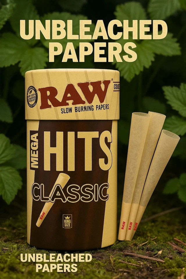 RAW Classic King Size Pre Rolled Cones | 100 Pack