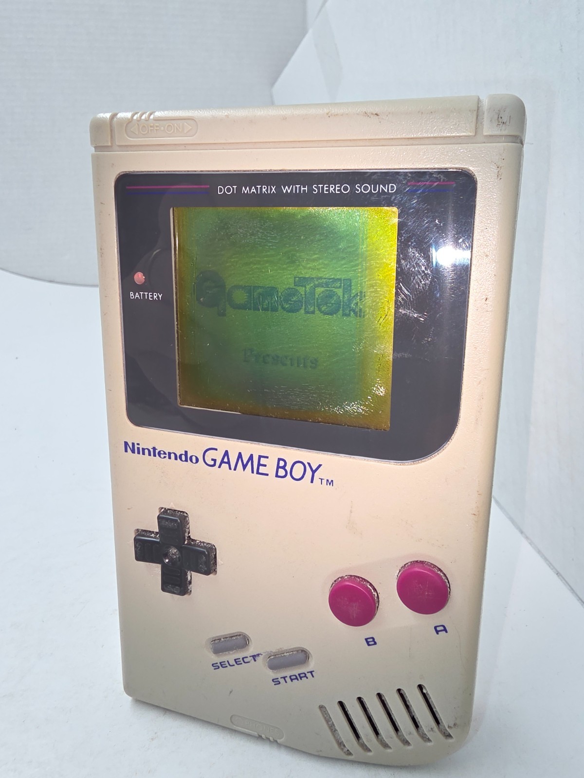Powers On & works has Sound Gameboy Original DMG-01 Console Could use new LCD C6