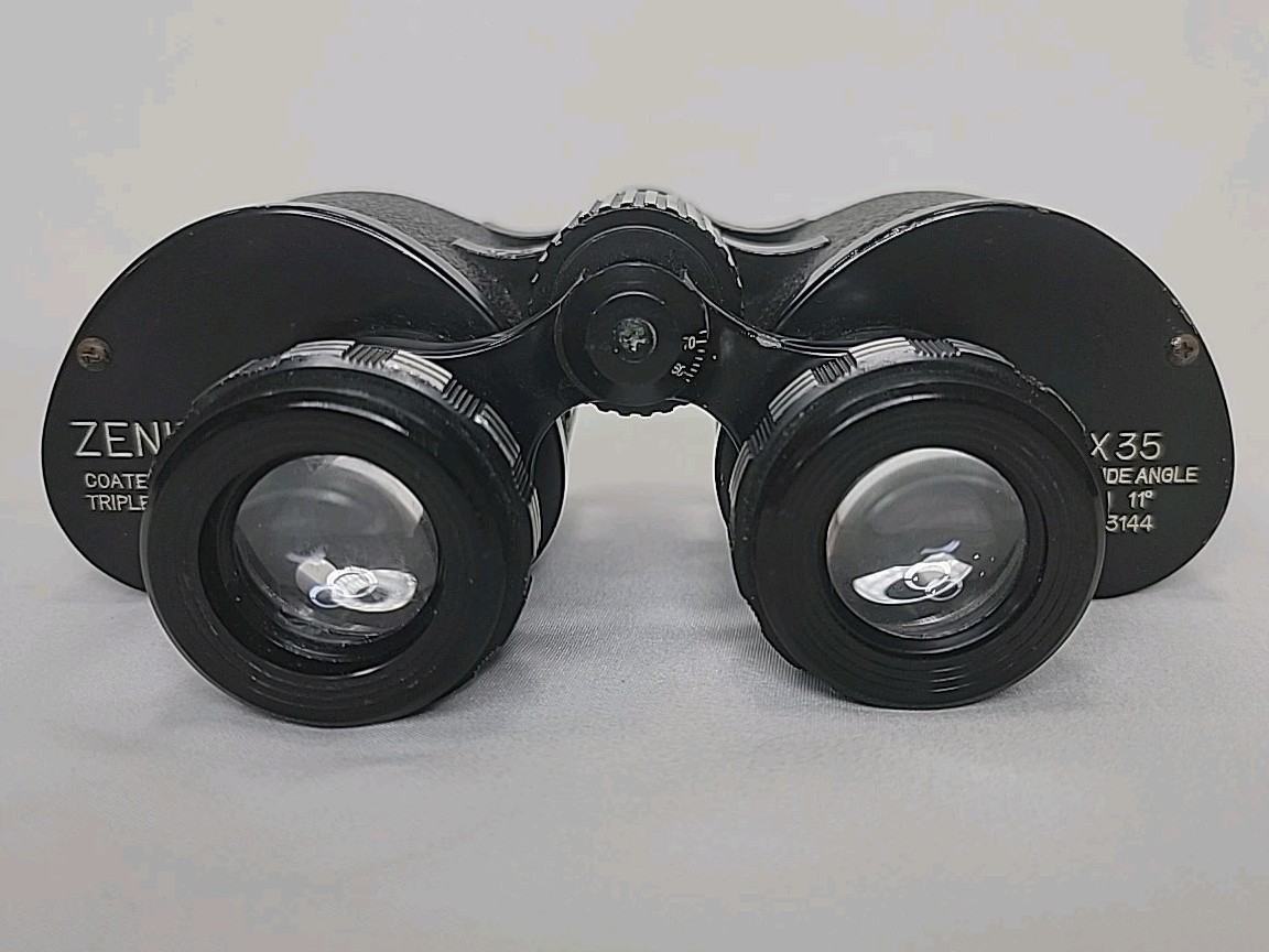 Zenith Binoculars (Scratches), 7 X 35 Extra Wide Angle With Case (Damaged)