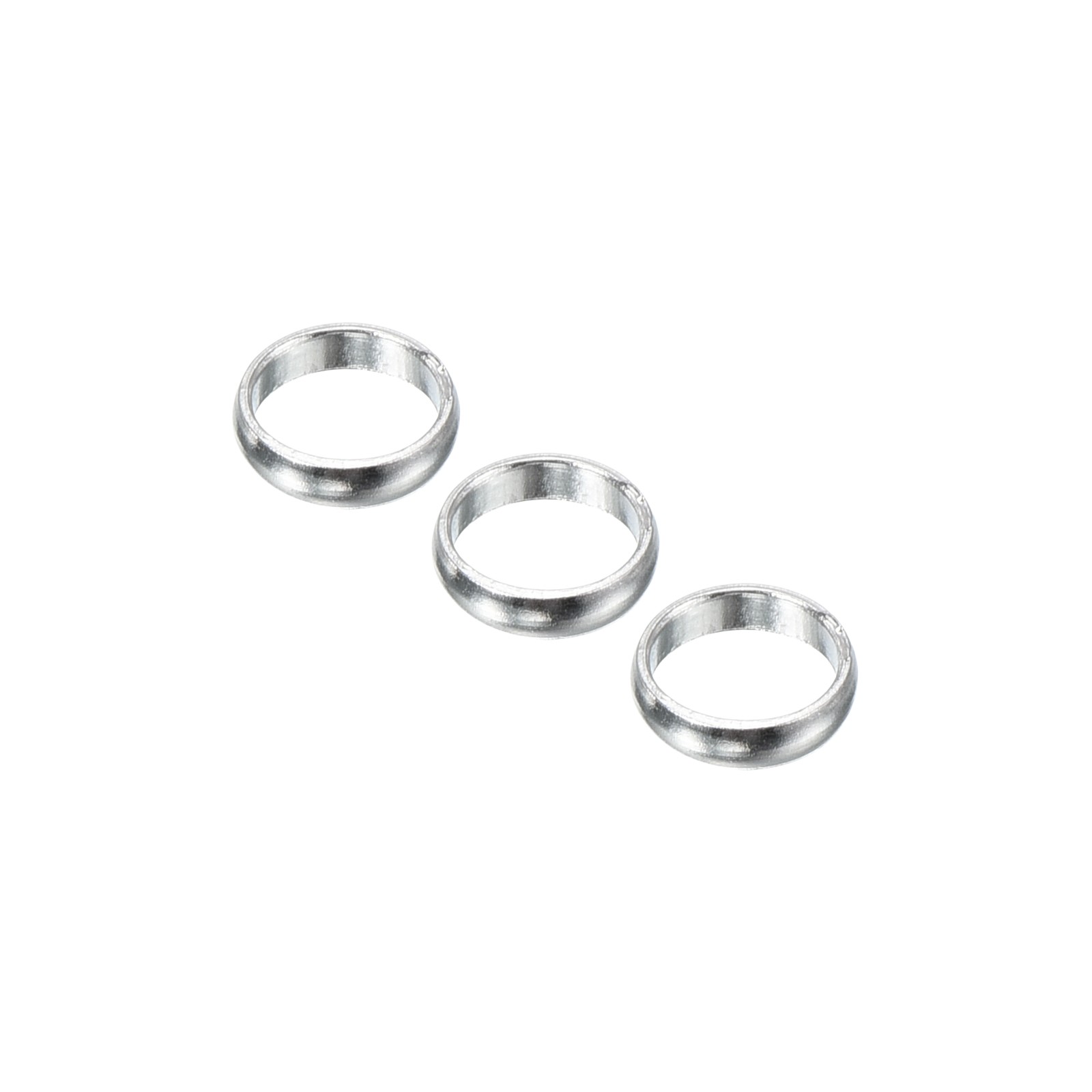 Dart Shaft Rings, Aluminum Dart O-Ring Accessories - 3 Pack (Silver Tone)