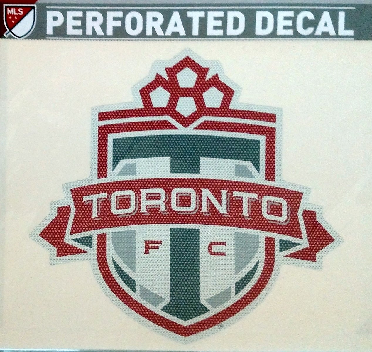 Toronto FC 12 Inch Preforated Window Film Decal Sticker, One-Way Vision,...