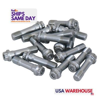 Eagle 20000, Set of 16 ARP 2000 Series 7/16 Rod Bolts 1.600 Chromoly Natural