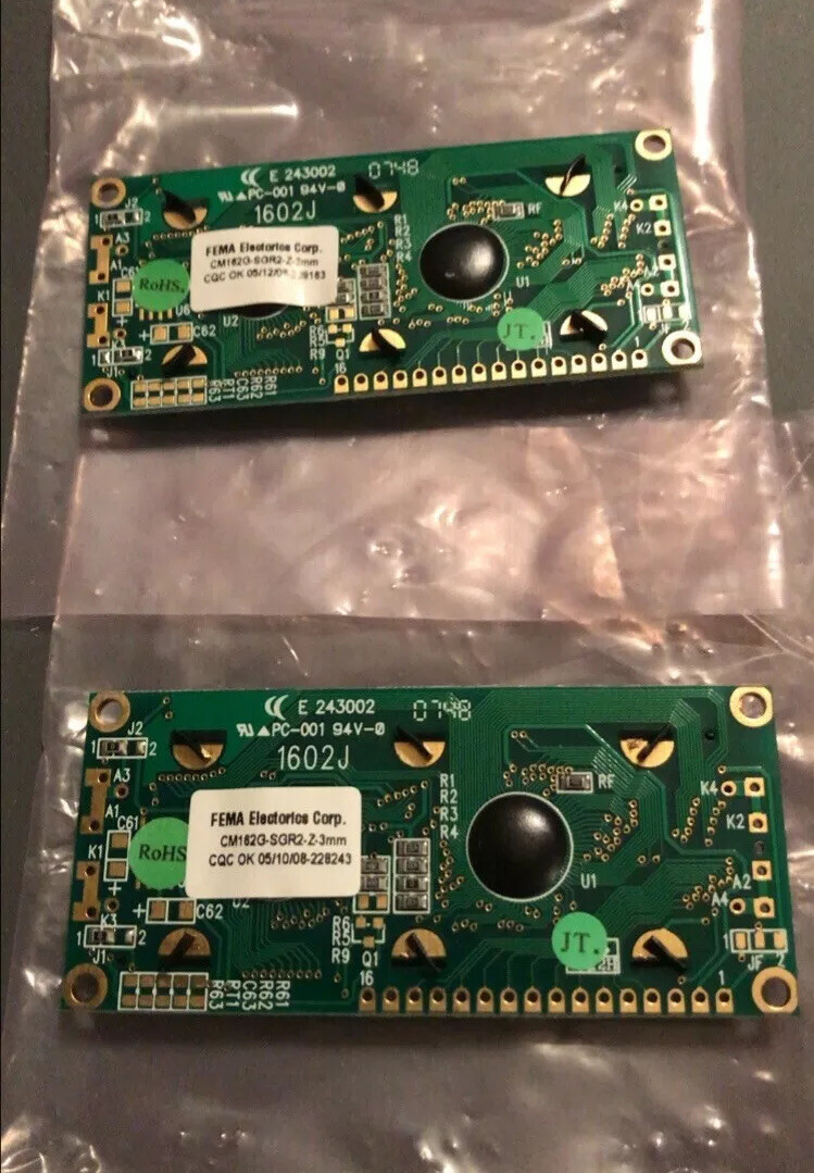 Lot Of 2 LED Display Modules CM182G-SGR2, 3mm.