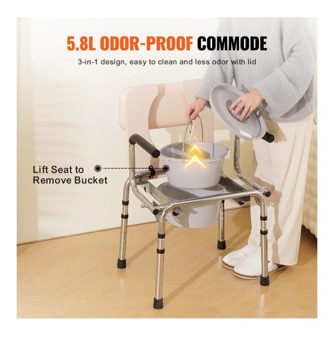 VEVOR Commode Chair FBL760101 Open Box. New!