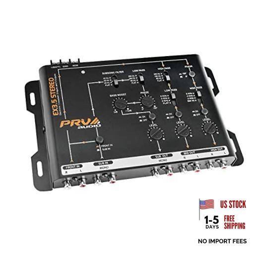 Crossover Car Audio EX3.5 Stereo 3 Way or 2 Way Electronic Crossover 9 Volts,