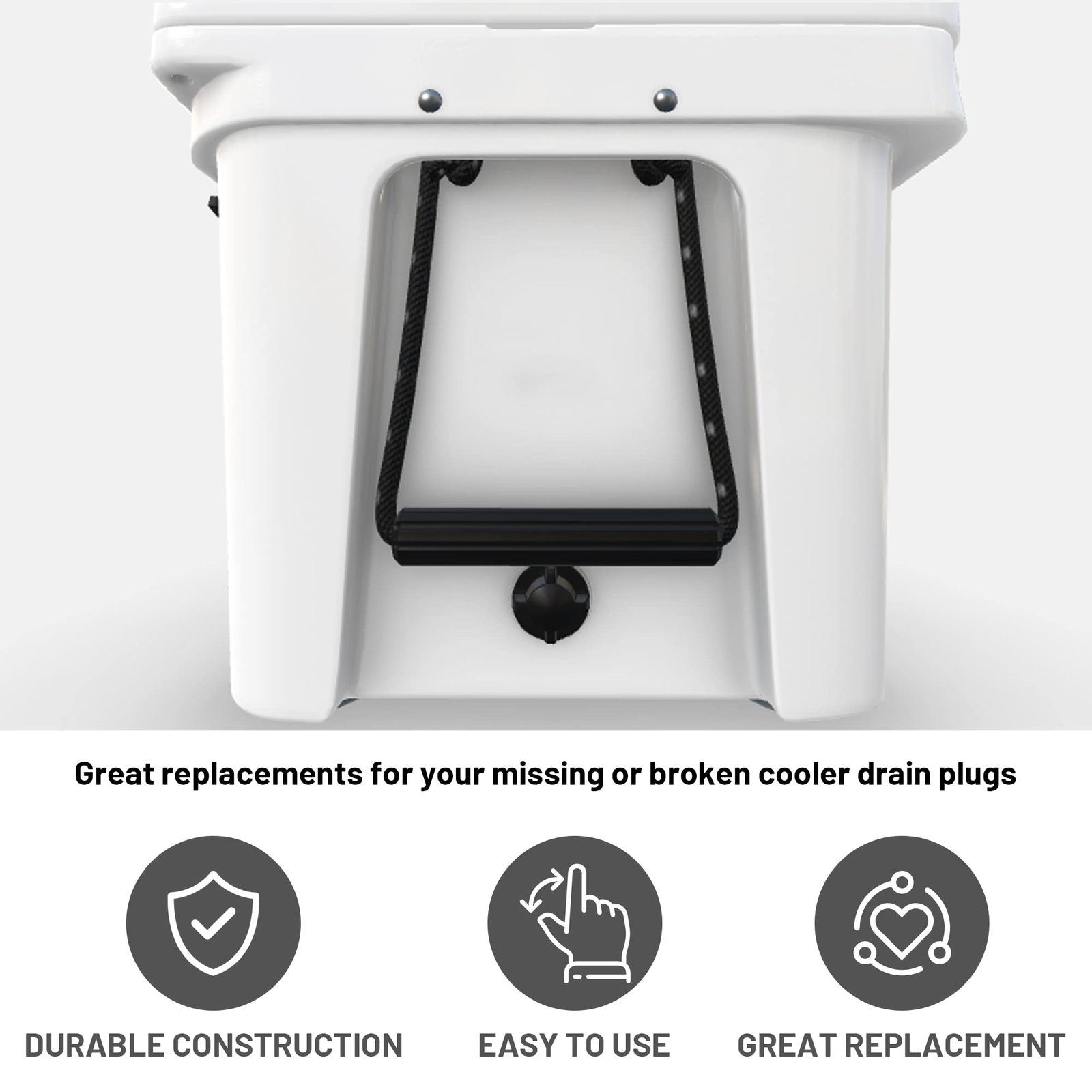 Cooler Drain Plug 2 Pack - Compatible with Yeti RTIC Coolers