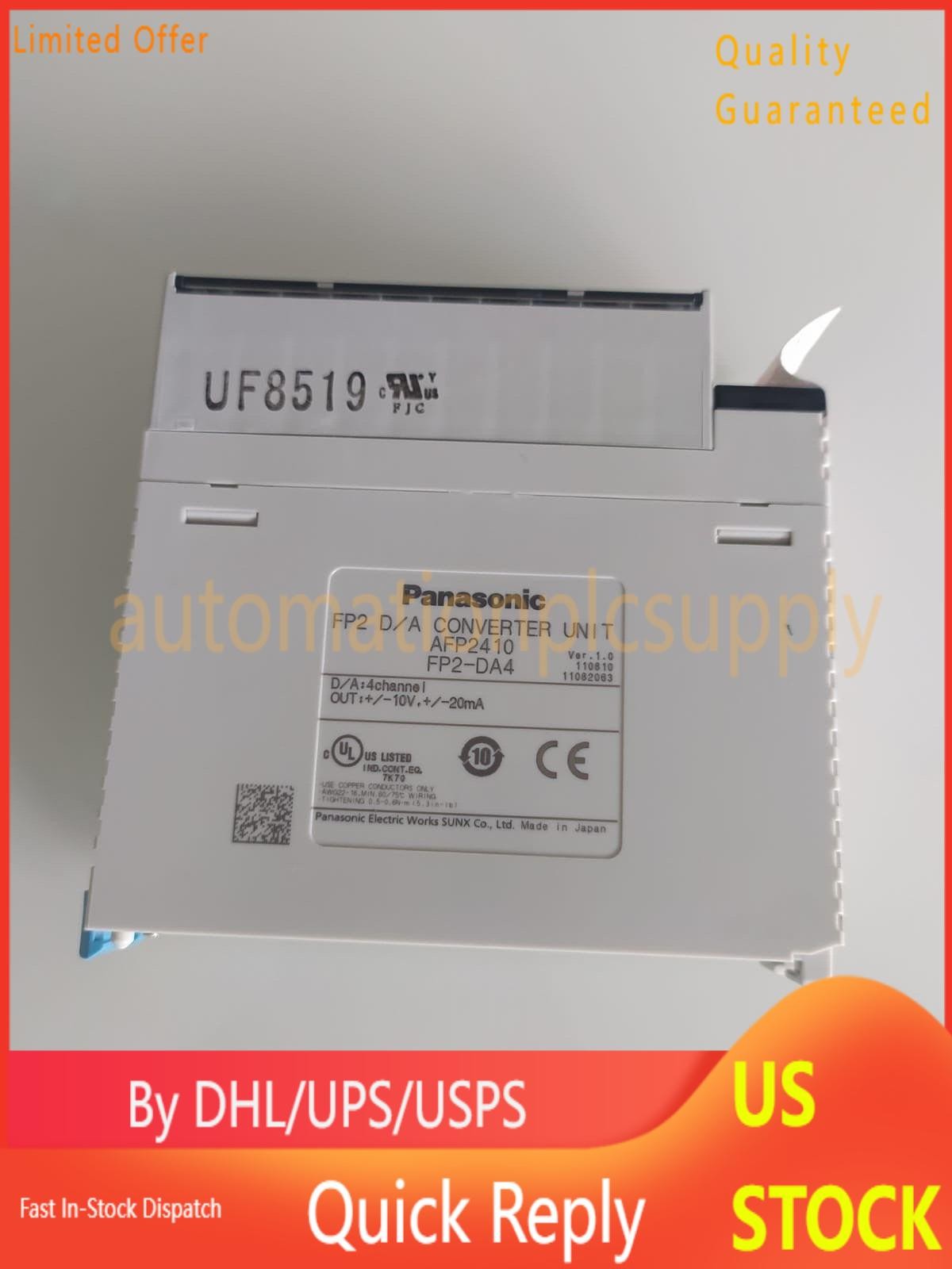 Panasonic FP2-DA4 AFP2410 Analog Card Converter Unit-
