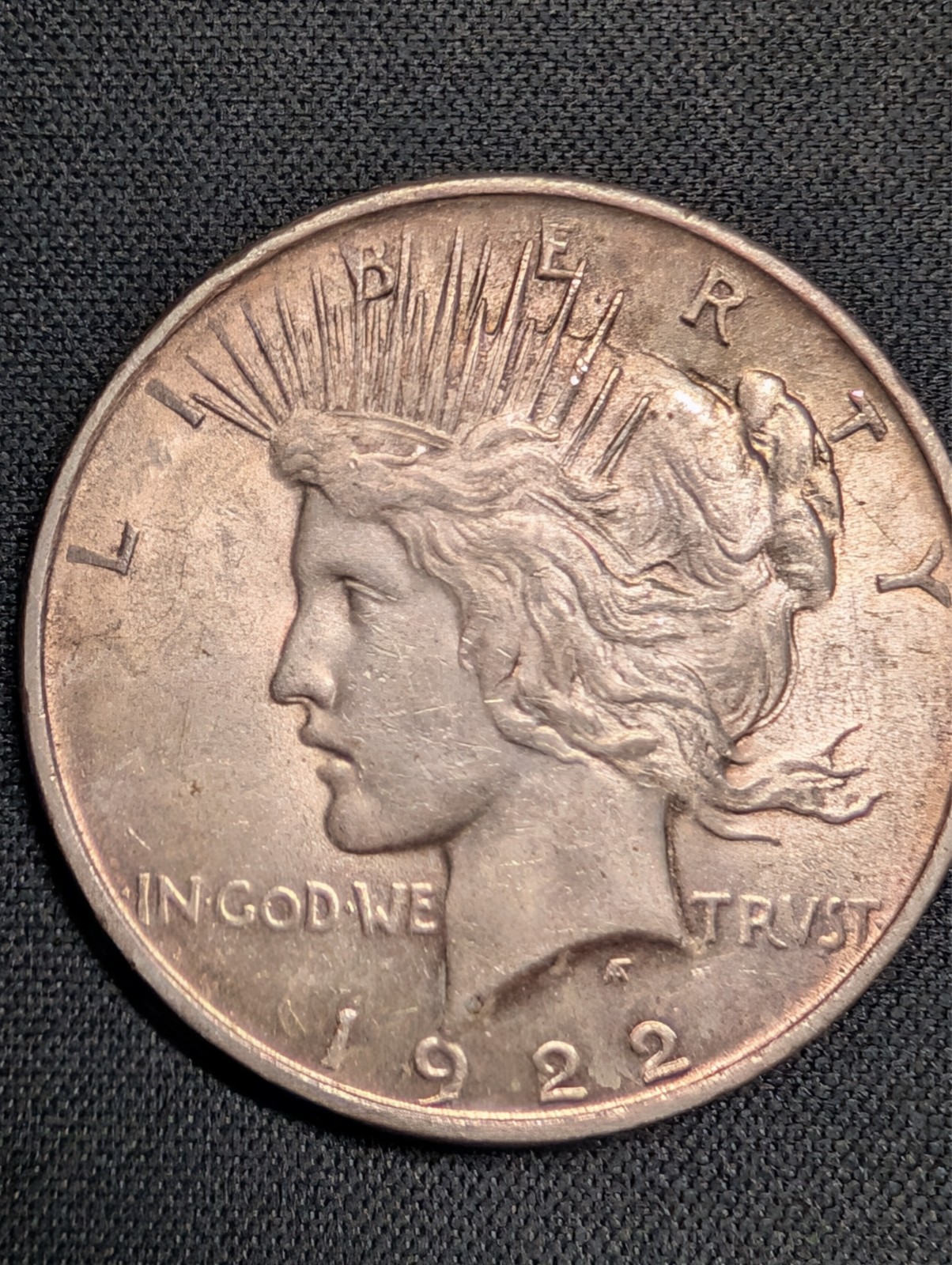 VINTAGE ~ RARE 1922  "LADY LIBERTY"  PEACE SILVER DOLLAR  (OVER A CENTURY OLD)