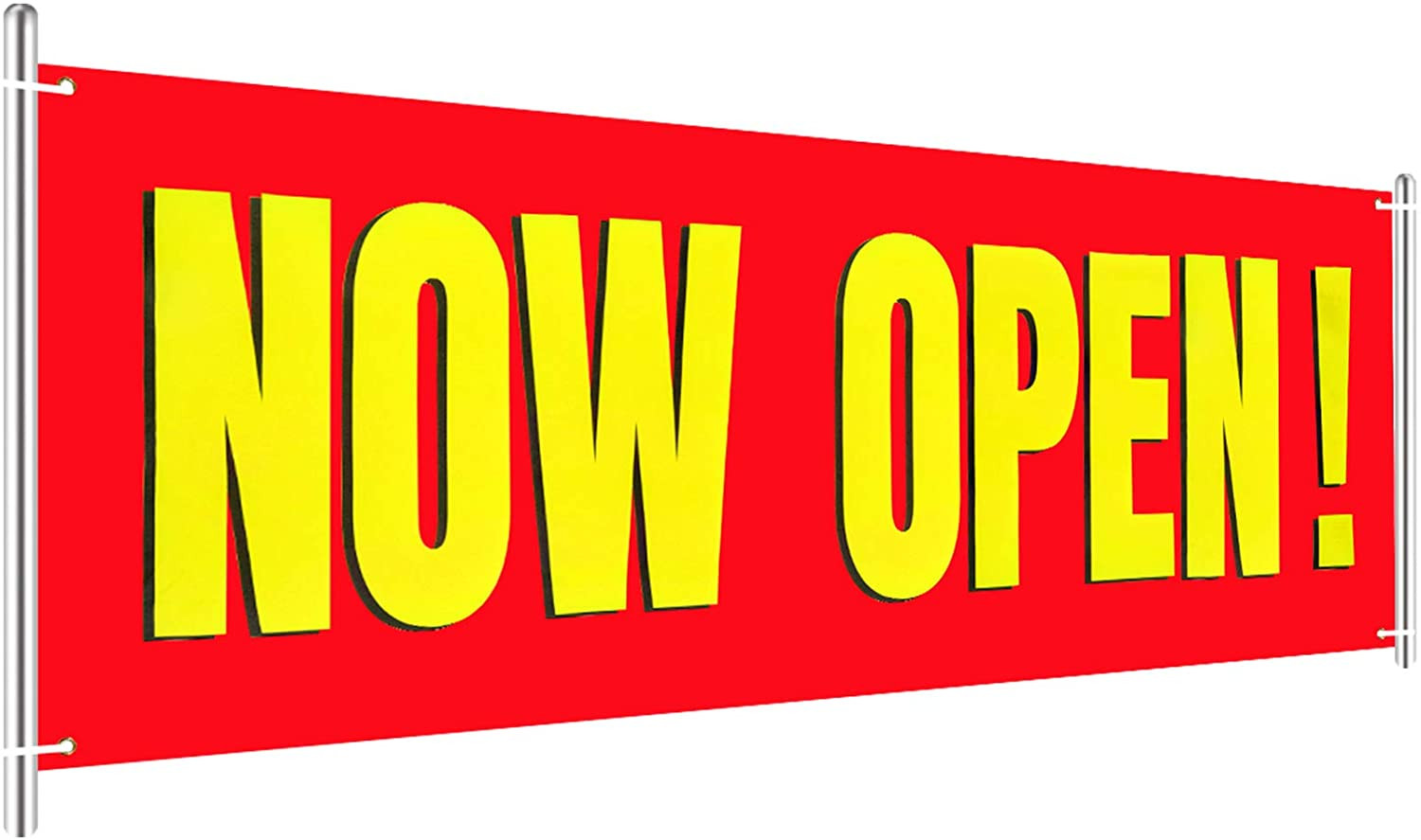 Large Now Open Banner Outdoor Indoor Signs Now Open Sign Hanging Banner 3' X 8'