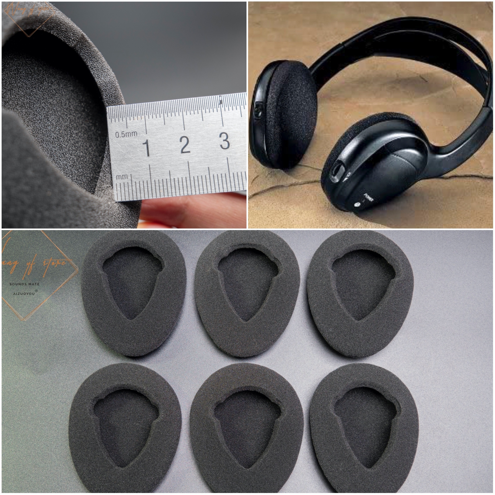 Foam Cushoin Ear Pads For Toyota Sienna Land Cruiser Venza Sequoia Headphone