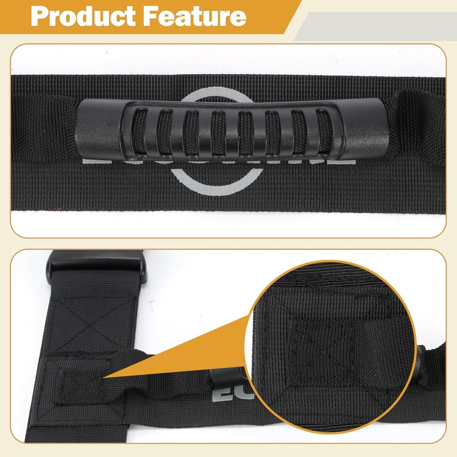Carrying Strap with Handle, Handheld Belt for Safely Moving and Lifting Heavy...