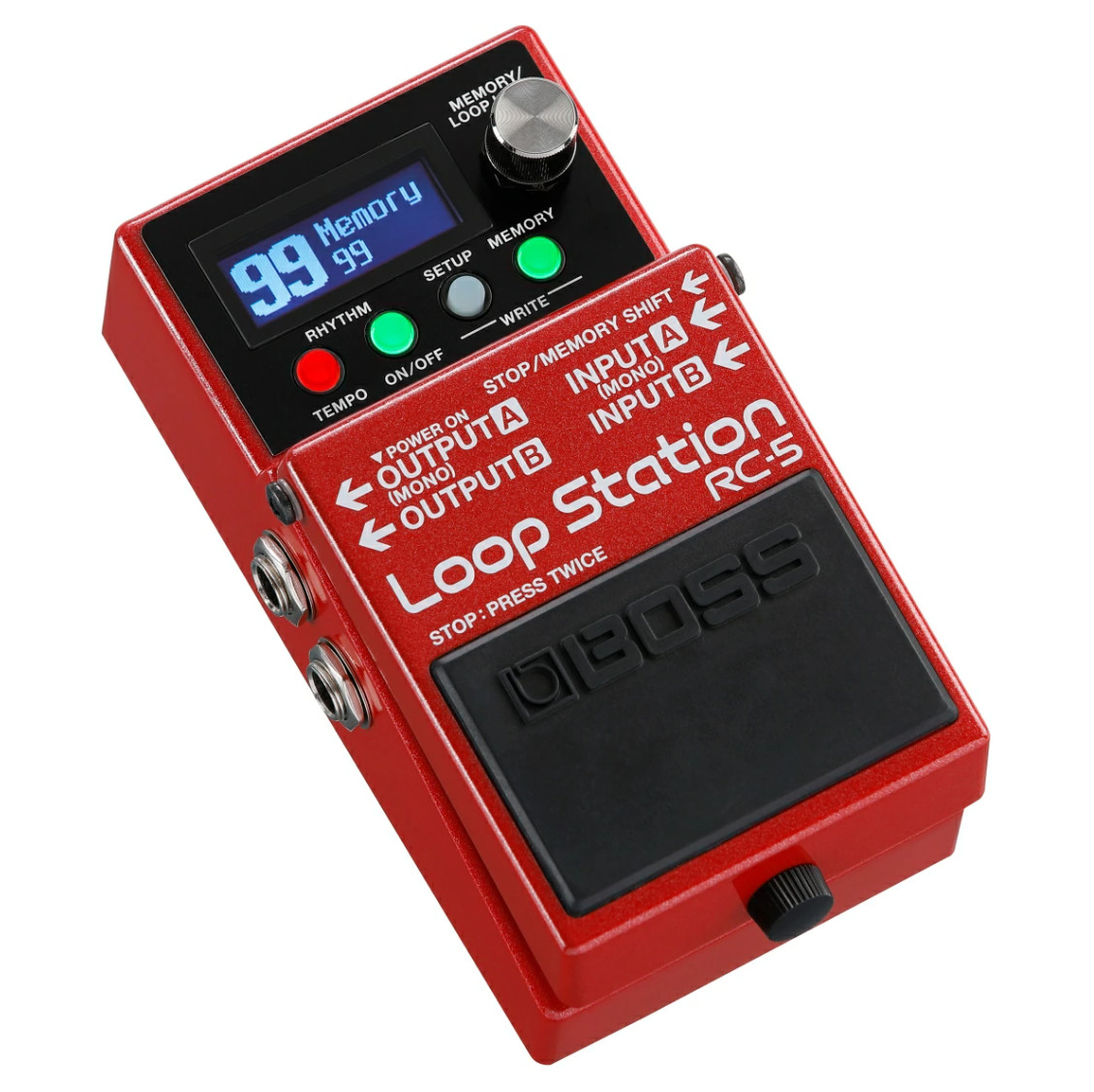 BOSS RC-5 Red Loop Station Red Evolved creative partner Battery Powered