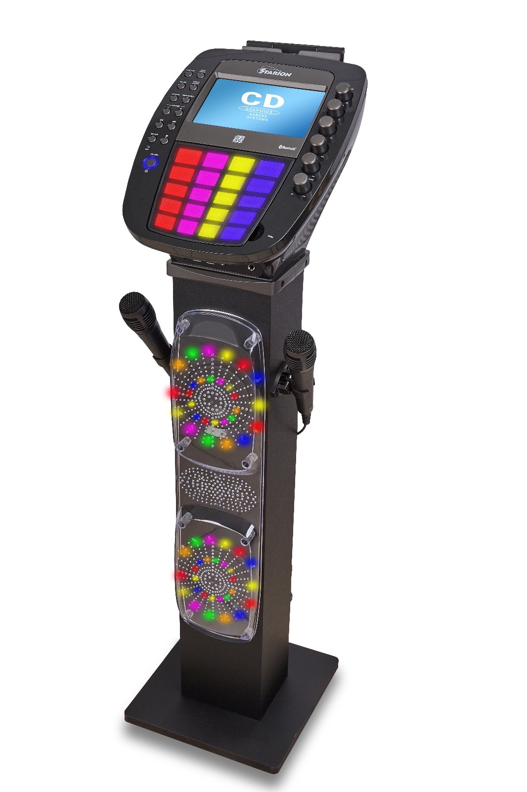 Starion KS877-B CD+G Pedestal Karaoke System l Built in Stereo Speaker