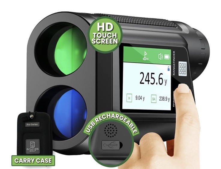 Golf Rangefinder with Slope and HD Touchscreen - 650 Yard Range 6X Magnification