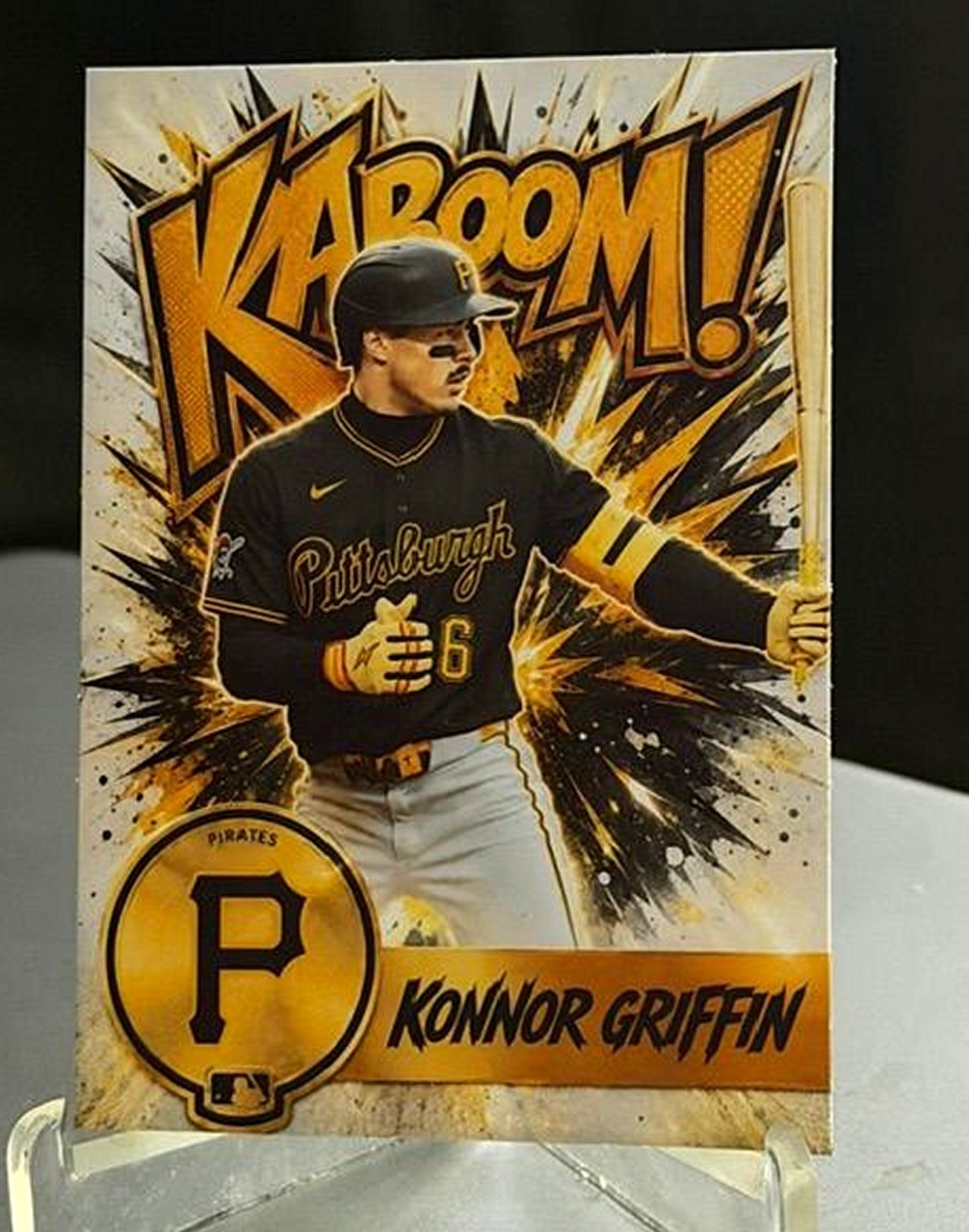 Konnor Griffin Pirates Caricatures Custom Art Card