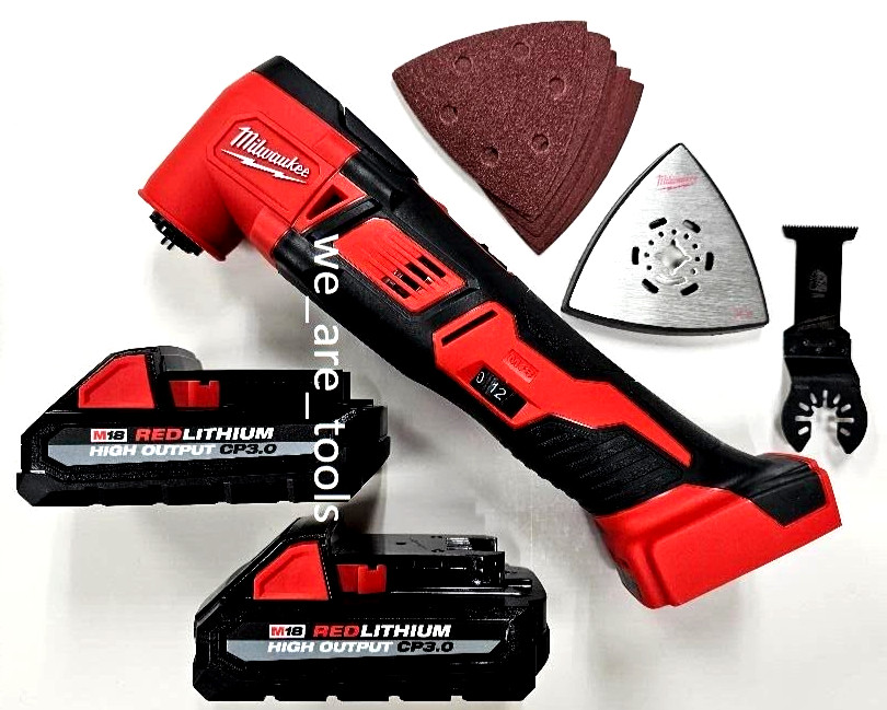 Milwaukee M18 2626-20 Multi-Tool Oscillating, 2) 3.0 AH High Output Battery CP