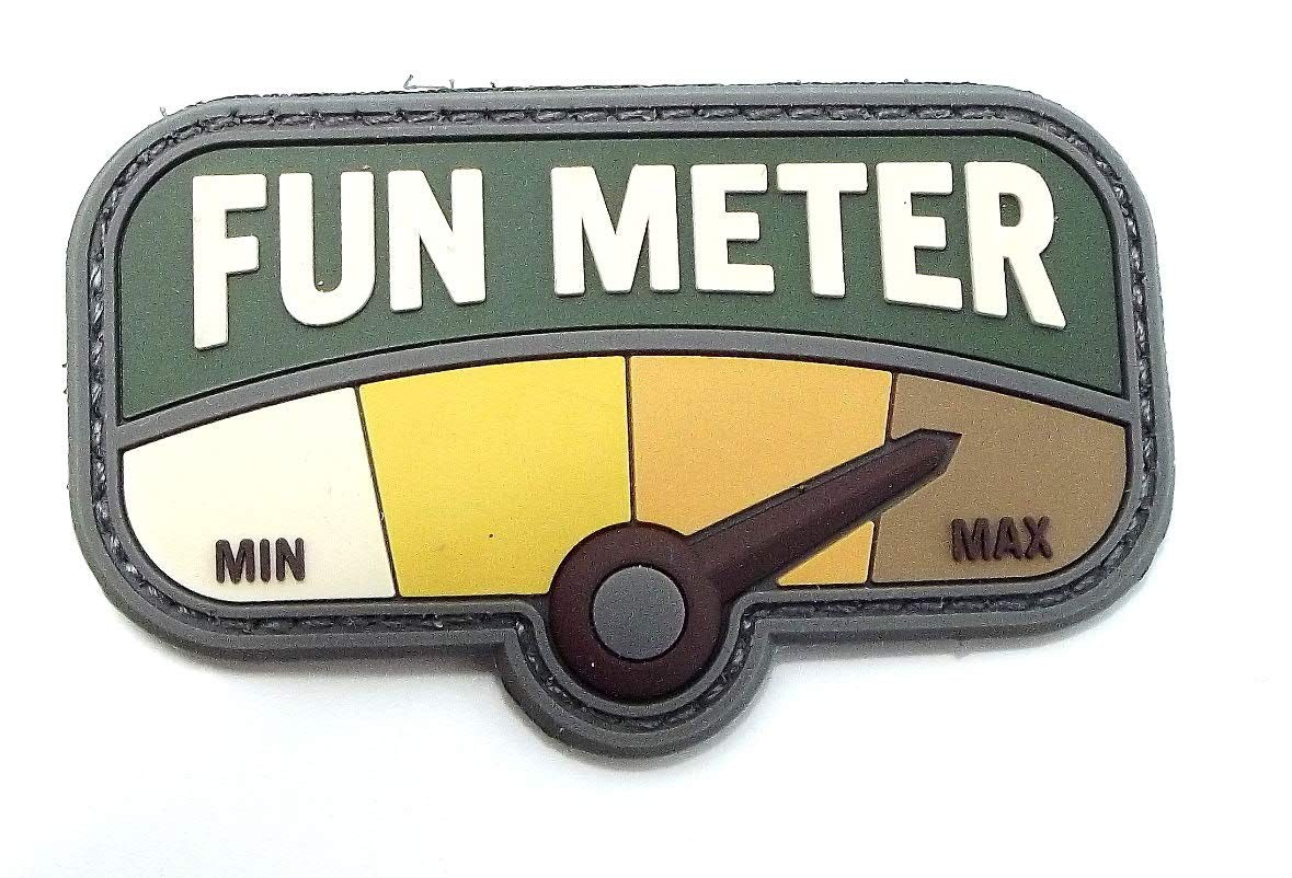 Andwing Fun Meter PVC Patch 3 Inch x 1.8 3 x Inch, multicam