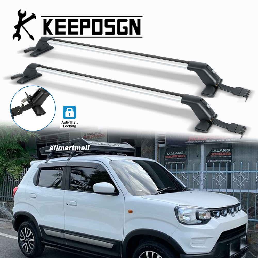 for Suzuki Spresso Top Roof Racks Cross Bars Cargo Carrier Luggage Aluminum Lock