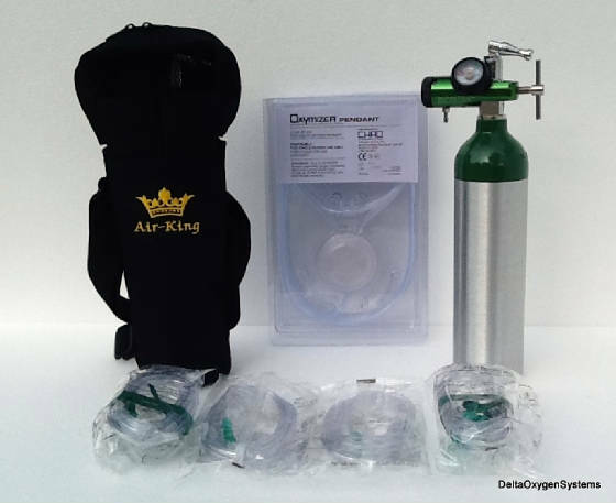 Aviation Aircraft Emergency Oxygen System 2-Place 15CF AirKing, New
