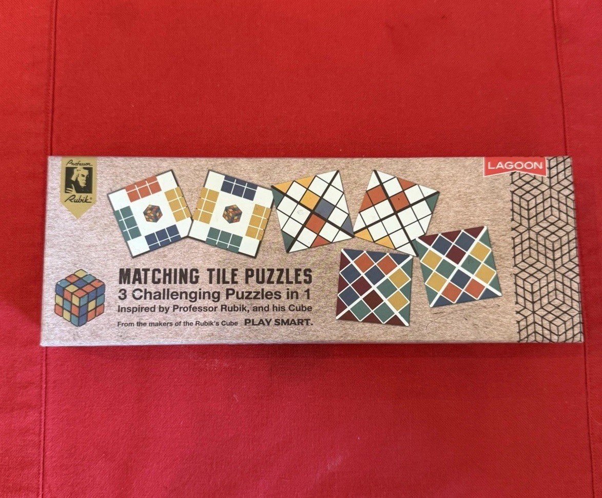 Lagoon Rubik Matching Tile Puzzle-Challenging 3 In 1 Puzzles Complete