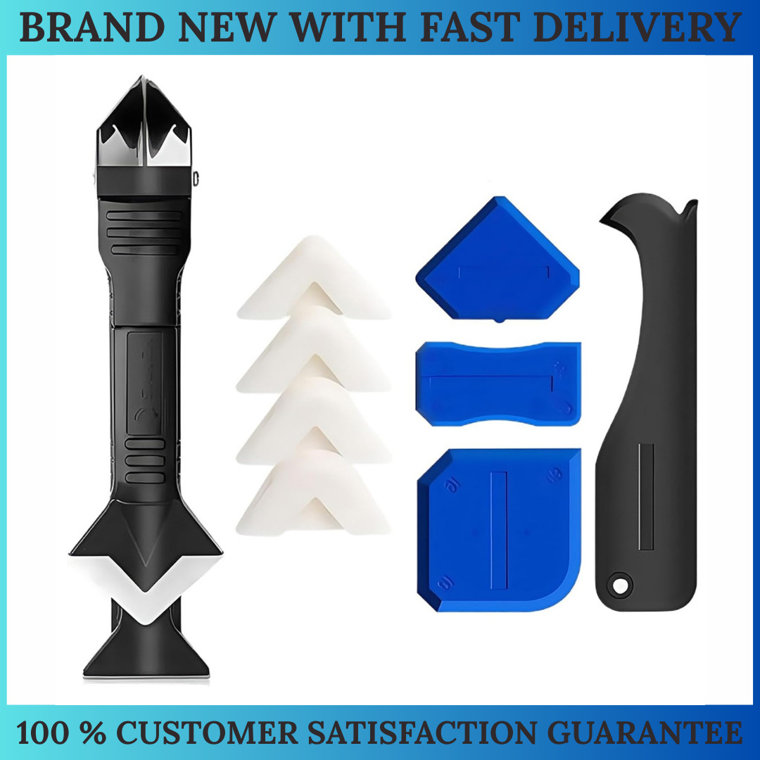 10 in 1 Silicone Sealant Remover Tool Kit Set Scraper Caulking Mould Removal US