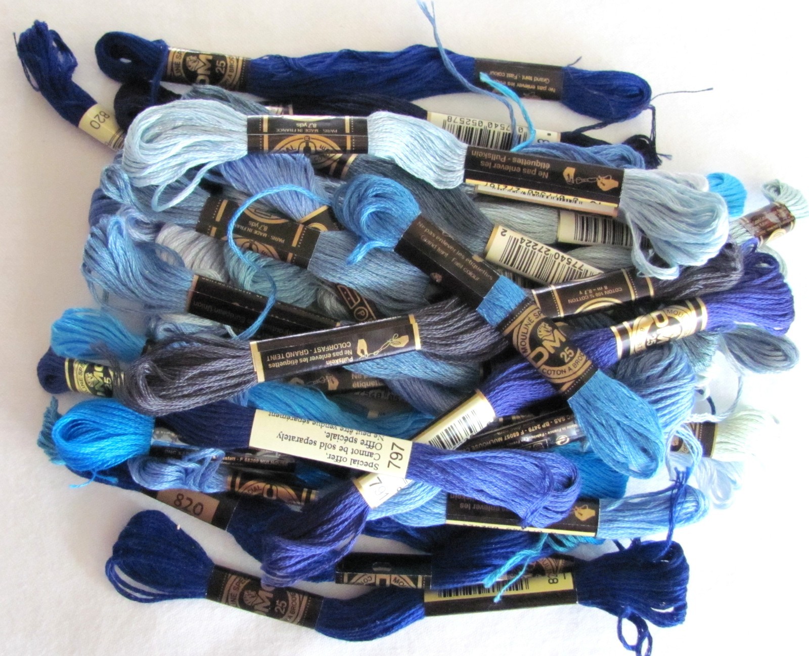 DMC Embroidery Floss Thread 100% Cotton 6 Strands 300+ Skeins (full & partial)