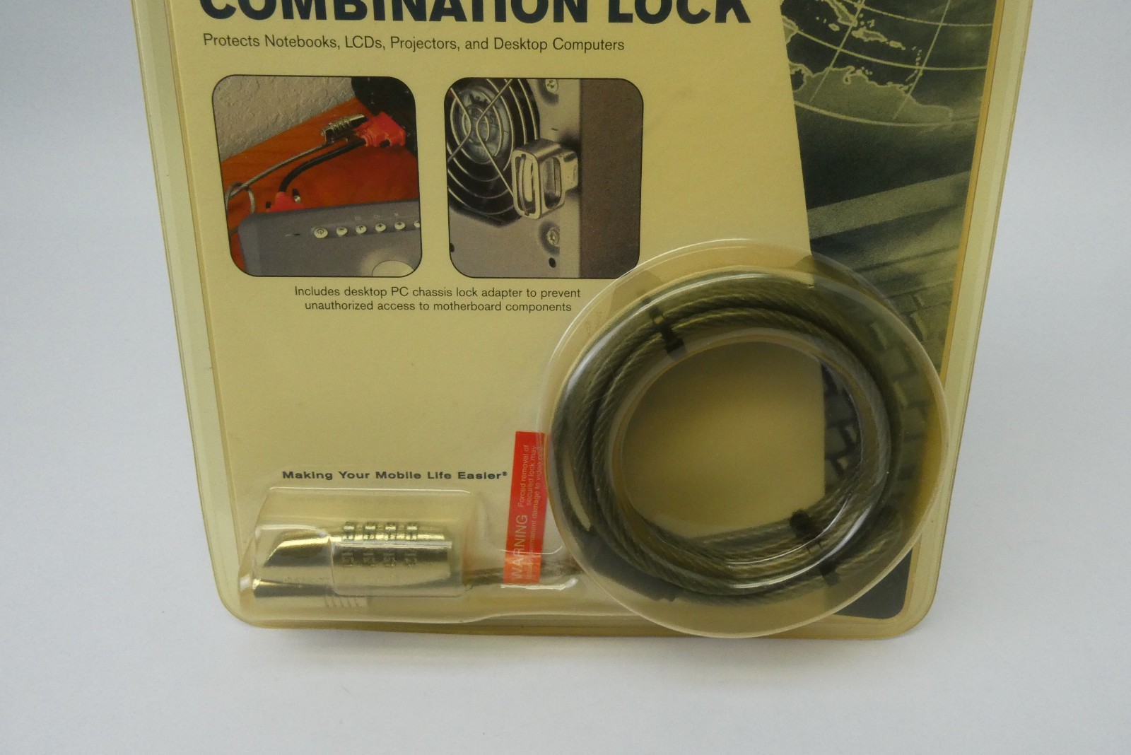 Targus DEFCON VPCL Computer Video Port Combination Lock PA492U Security Cable
