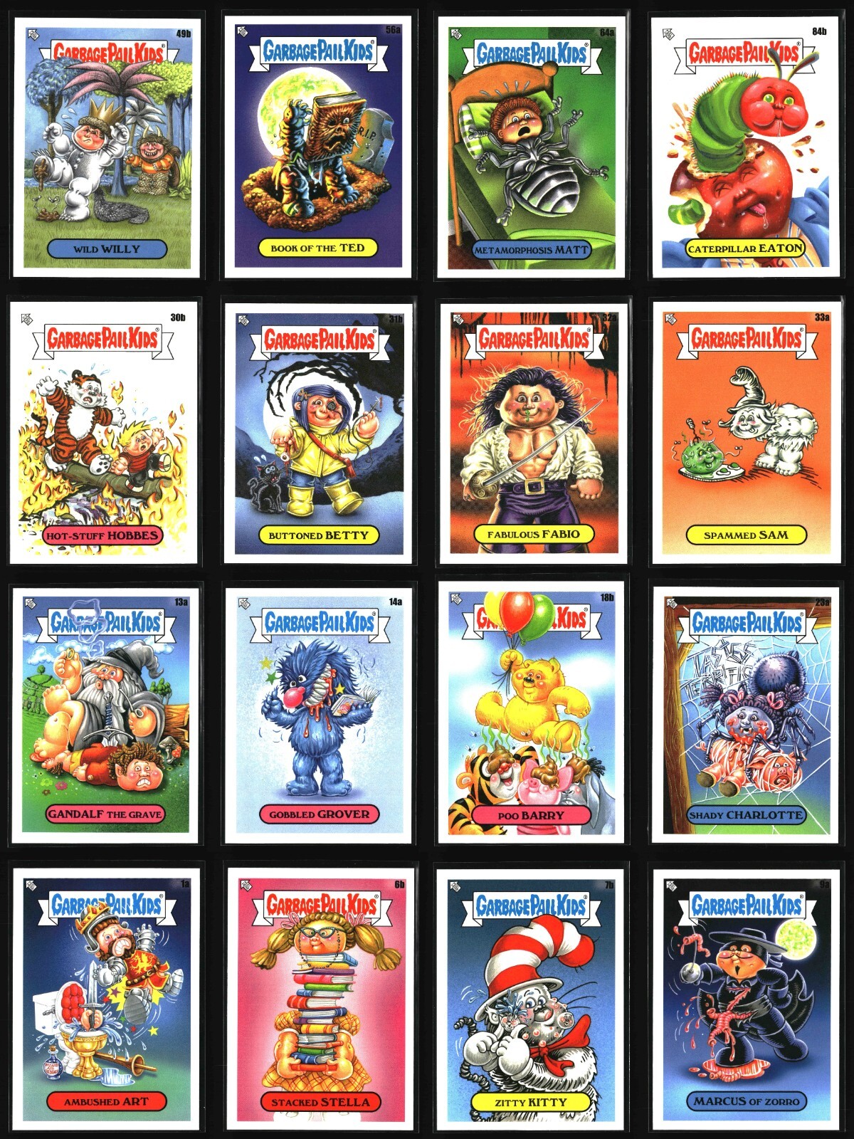 2022 Topps Garbage Pail Kids - Book Worms #1a-#100b Set Building - Updated 12/12