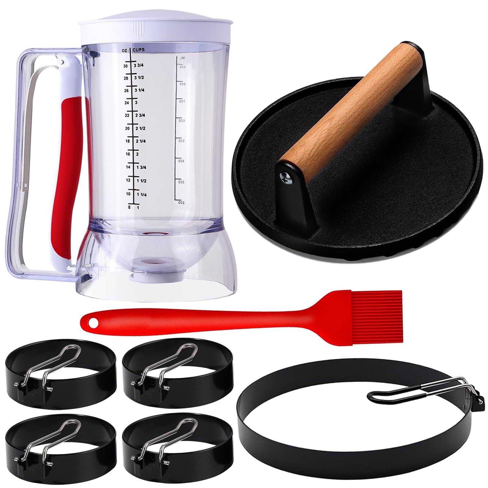 8-Piece Griddle Breakfast Kit for Blackstone - Complete Set of Griddle Access...