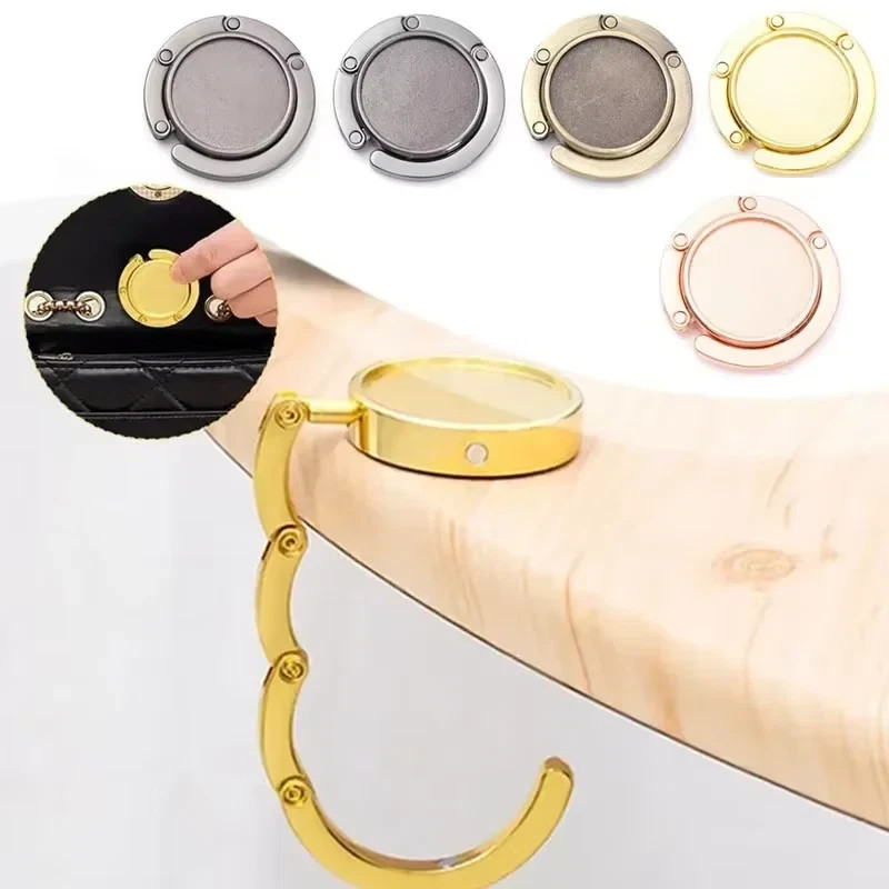 Fashion Bag Holder Handbag Hanger Folding Hook Holder Portable Key Rack Table Ho