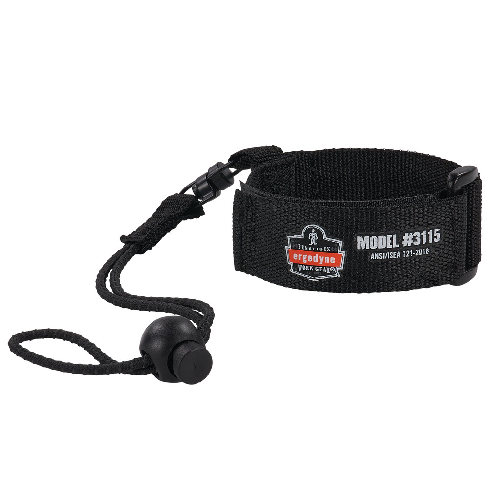 3115 L/Xl Black Tool Lanyard - Wrist - Adjustable - 19052