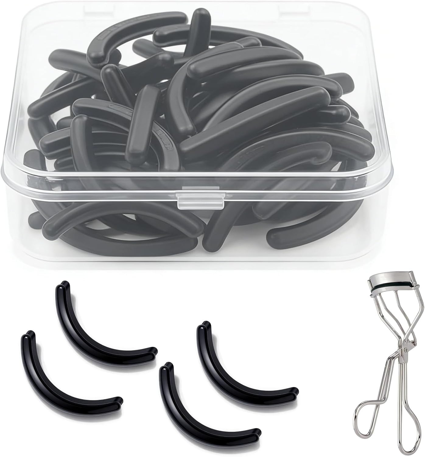Compatible with Tweezerman Eyelash Curler Refills,28，80，100 Pack Silicone Eye La