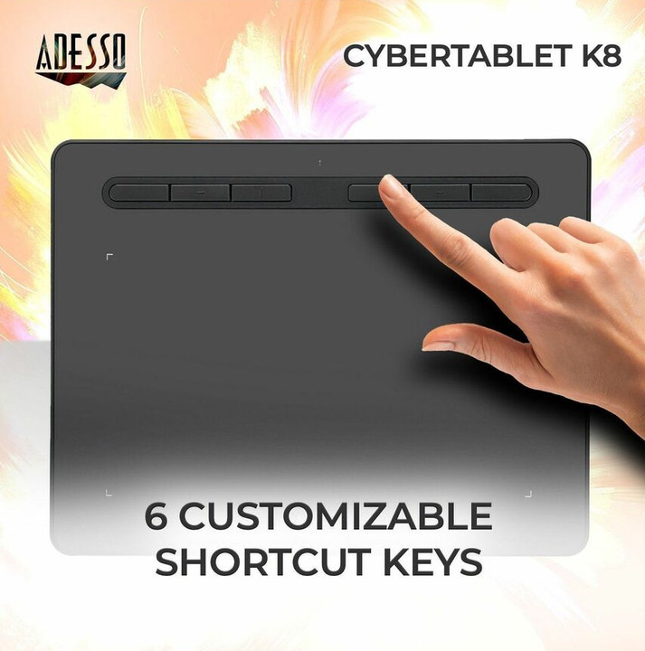 Adesso Cybertablet K8, 8 x 5 Screen, Black - NIB