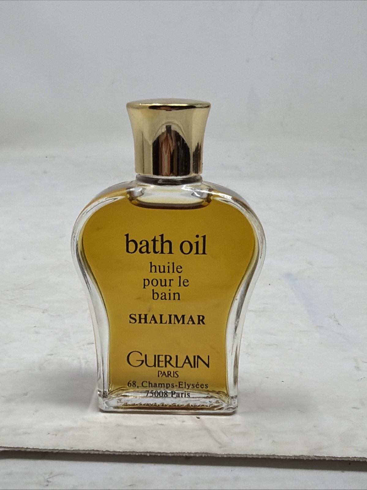 GUERLAIN SHALIMAR Paris Perfume BATH OIL 1/2 FL OZ Vintage Rare Discontinued