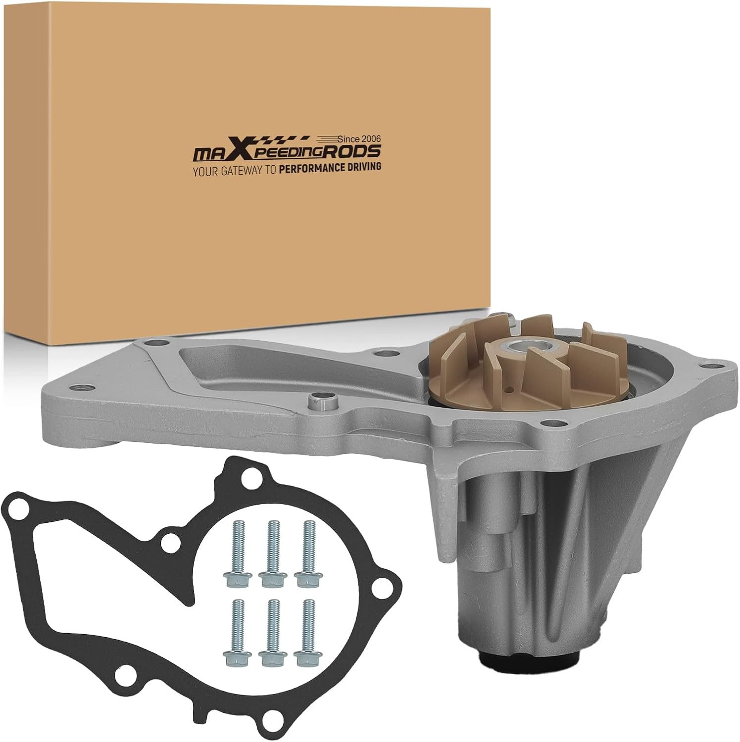 Engine Water Pump w Gasket Bolts for Ford Escape 17-19 Fusion 14-20 1.5L