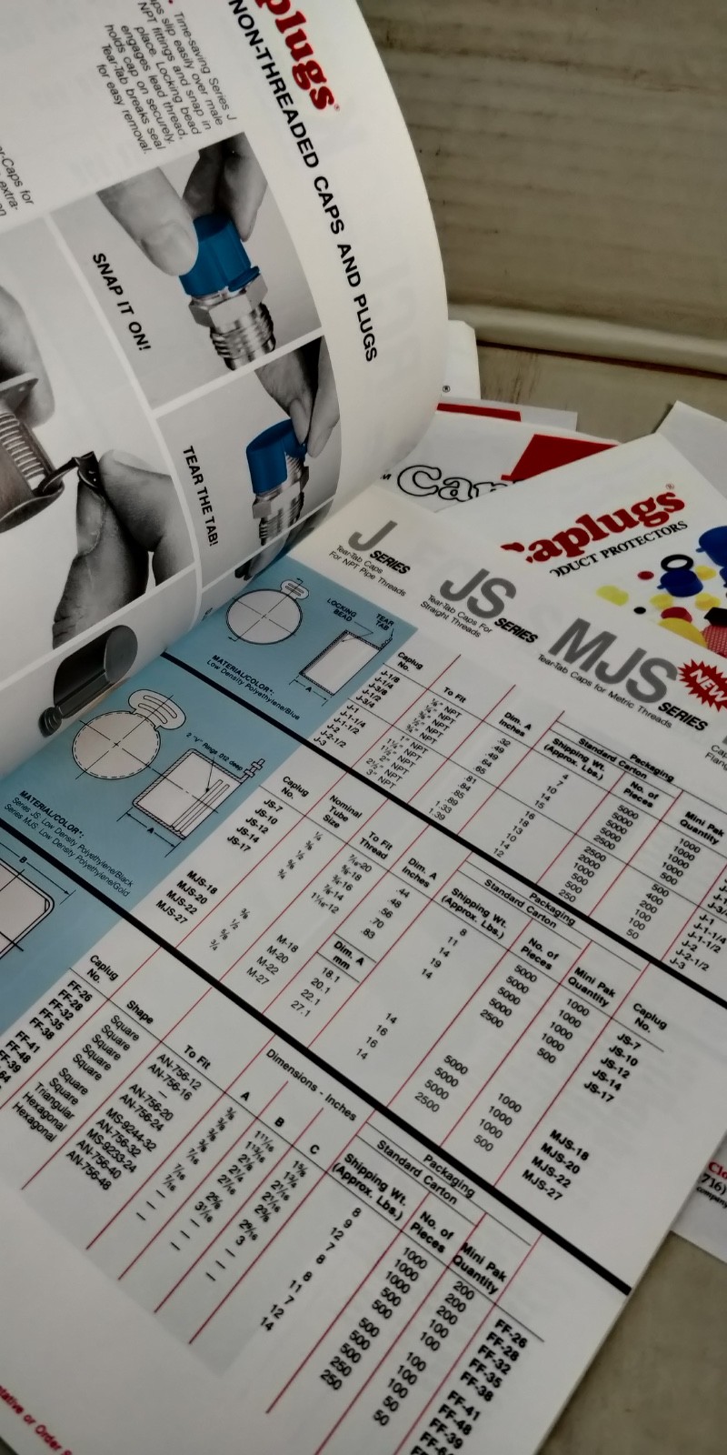 1993 CAPLUGS catalog #593 caps and plugs C7