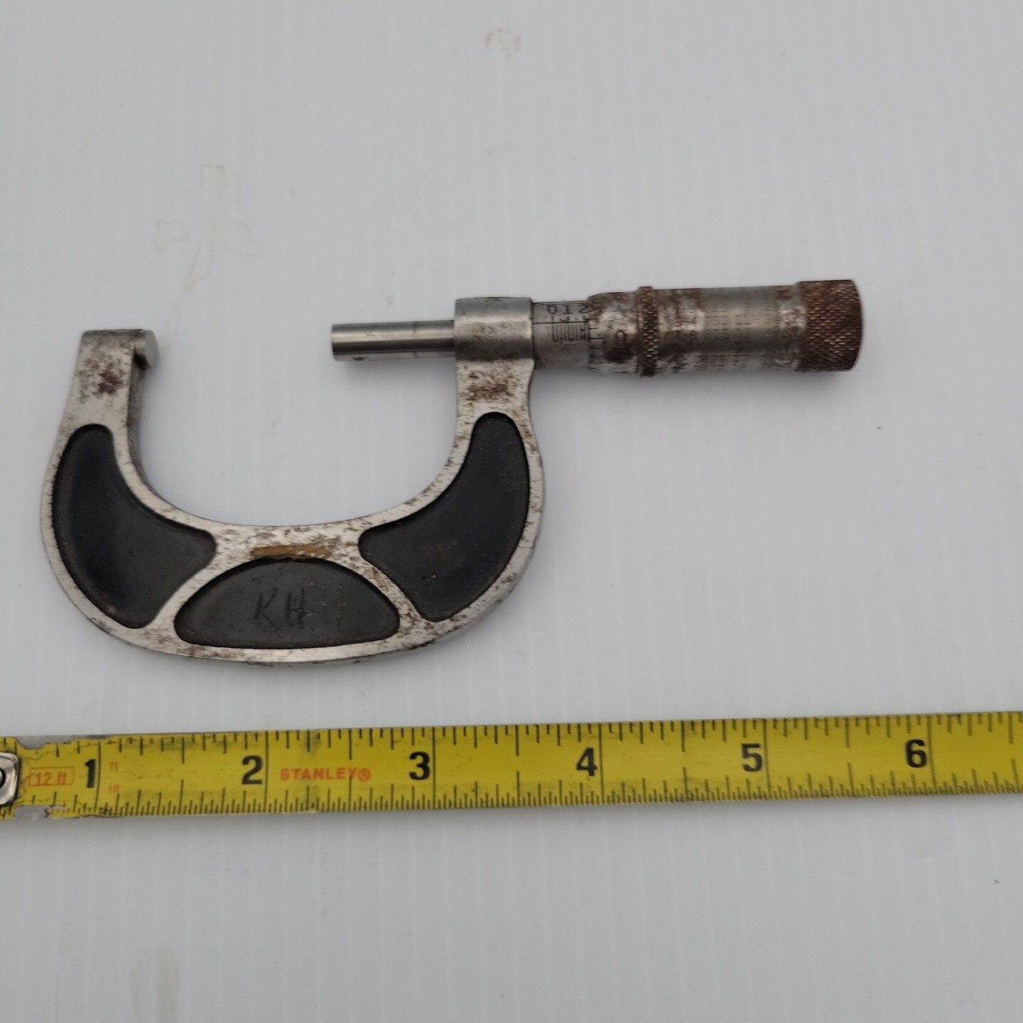VINTAGE SCHERR 1"-2" OUTSIDE MICROMETER CALIPER