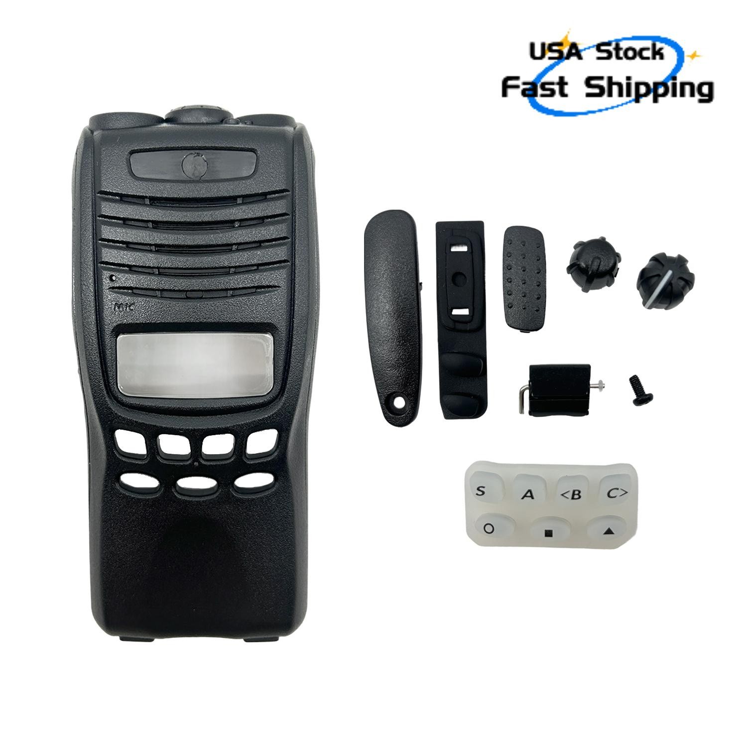 Black Repair Housing Case Replacement for TK3202 TK3312 TK2317 Handheld Radio