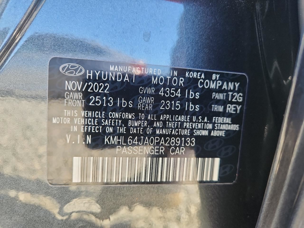 SONATA 2023 Glove Box 4927763