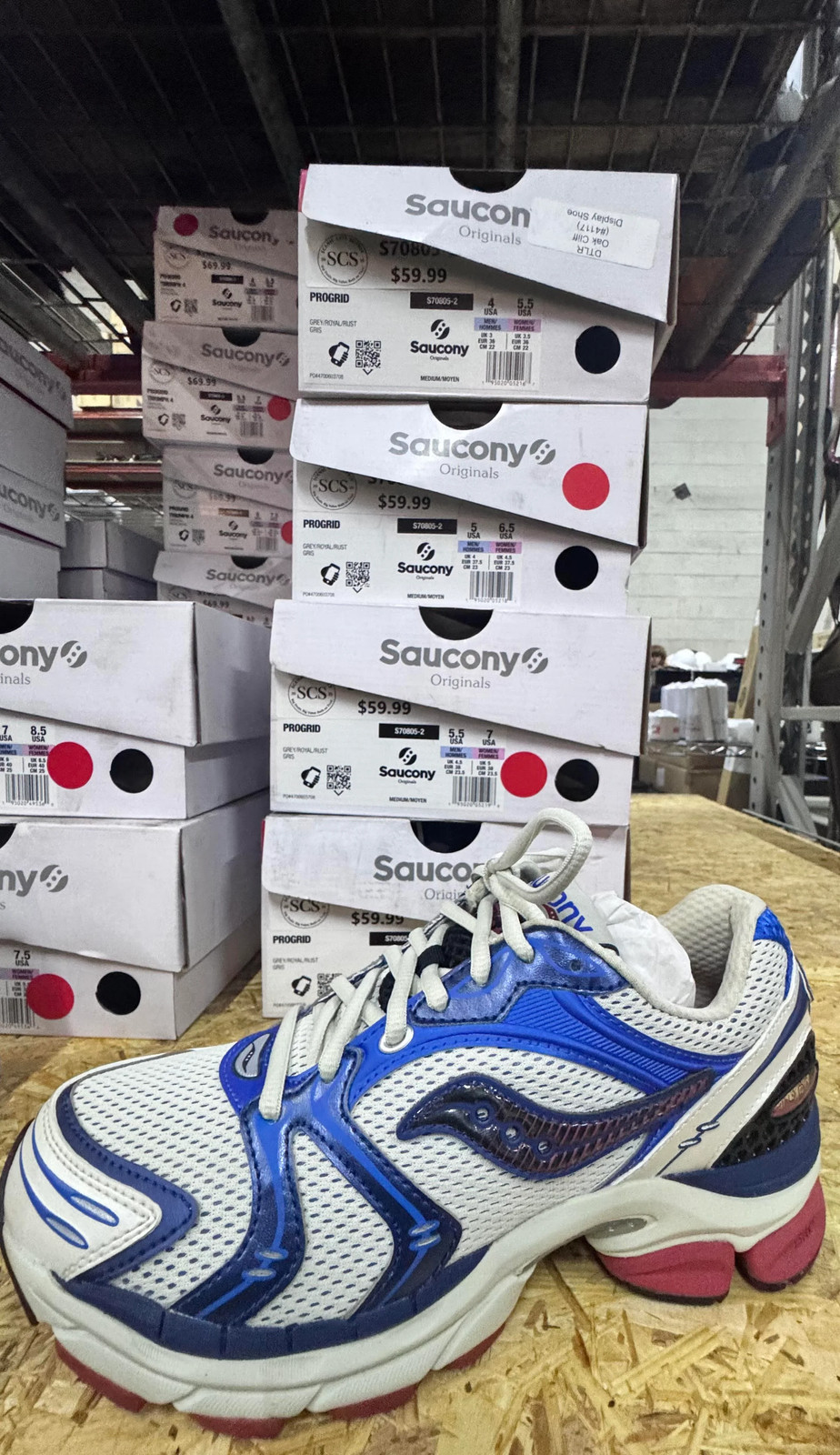 Saucony ProGrid Triumph 4 Grey/Royal/Rust – S70805-2