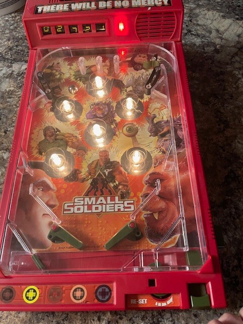 Soldiers Pinball Tabletop Machine Electronic Arcade Game Movie Vintage Rare 1998