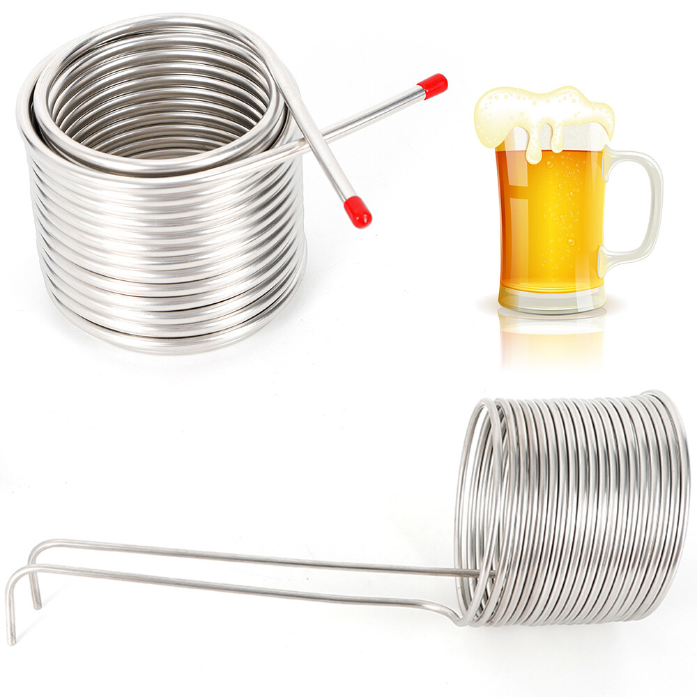 50' Brew Supply Stainless Steel Wort Chiller Cooling Coil Pipe Double Layer US