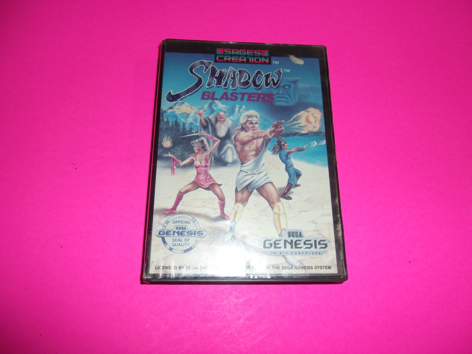 Shadow Blasters Case (SEGA Genesis) Authentic BOX ONLY