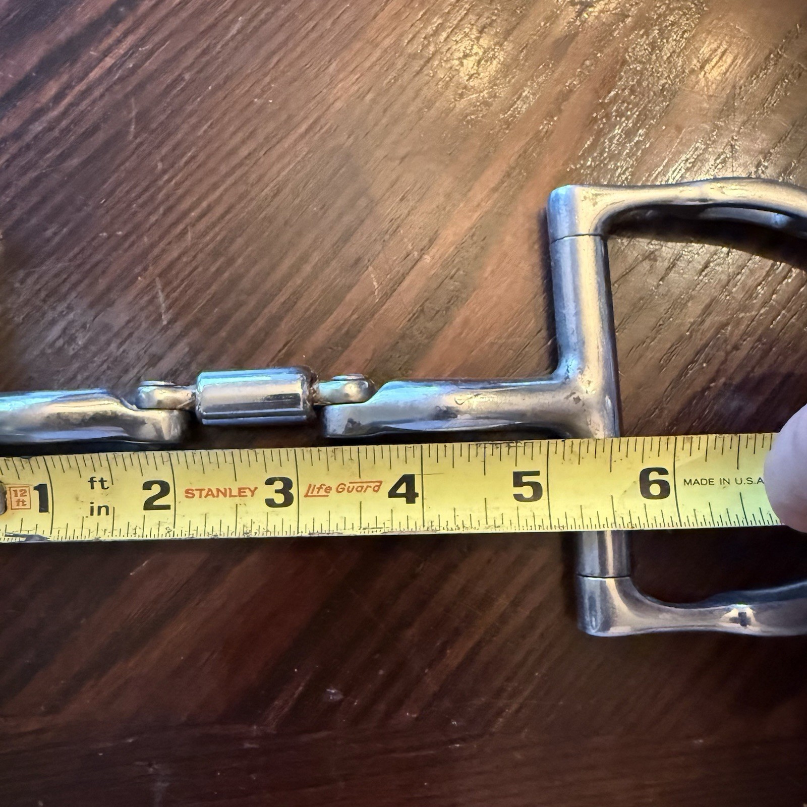 Myler English Dee Ring with Hooks Mullen Tripe Barrel 5-1/4"