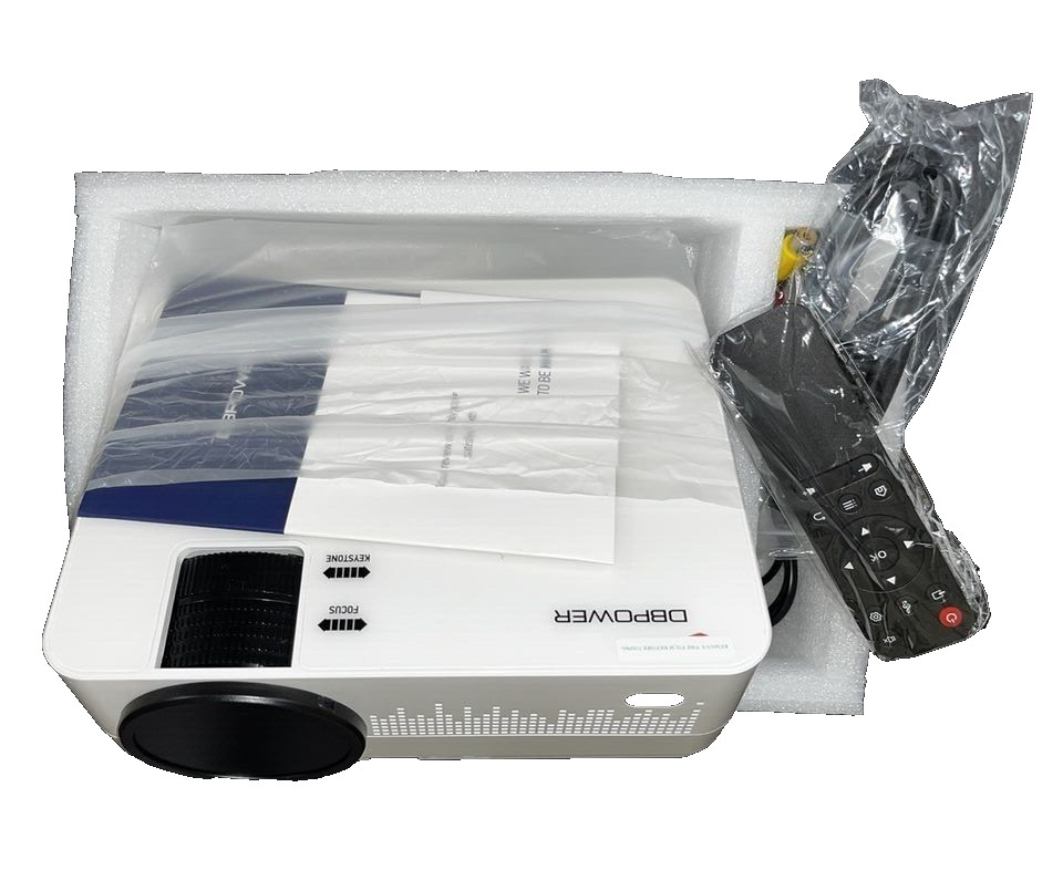DBPower L21 Mini LCD Video Projector - White