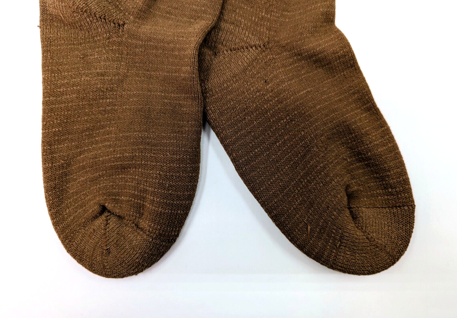 3 Pairs XS Size 7-9 Brown Military Socks Crew Anti-Microbial Cotton Blend USA