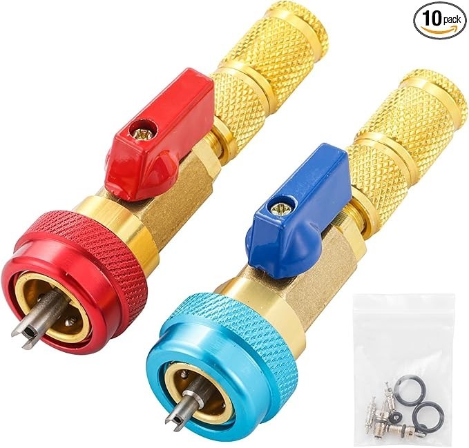 R134A Valve Core Quick Remover Installer, R134A R12 High Low Pressure Valve Core