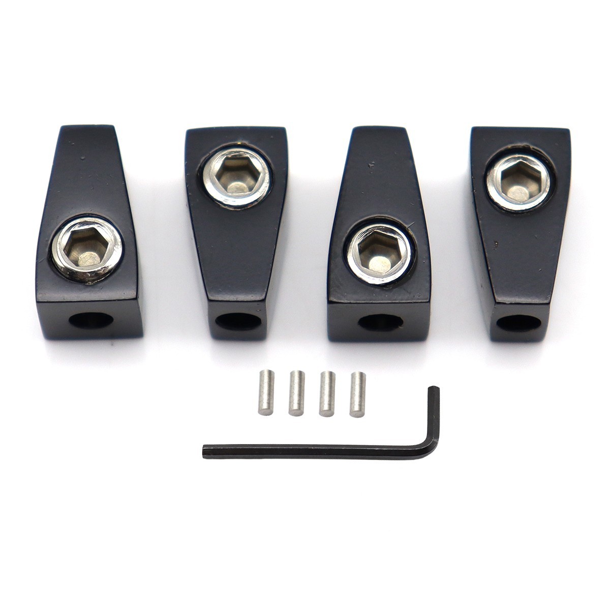 4 String Headless Bass Nuts Single String Nuts for 4 String Electric Bass Black